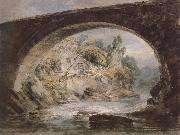Joseph Mallord William Turner The bridge on the river Sweden oil painting artist